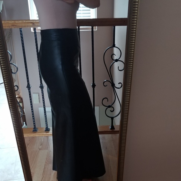 bebe Dresses & Skirts - BEBE 100% GENUINE LEATHER SKIRT